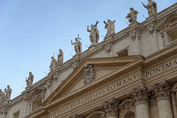 Fototapeta na wymiar San Pietro in Vaticano, wonderful Religiosity. Rome