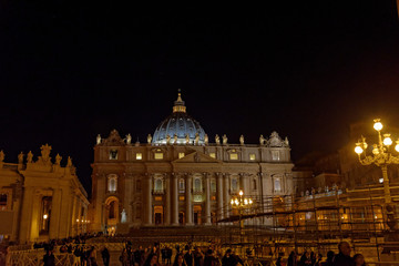 Fototapeta na wymiar Wonders of Rome at night