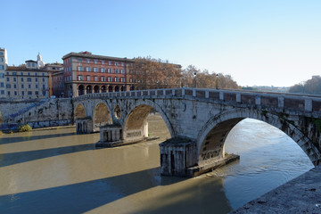 Bridges along the Tiber, Rome