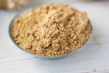 Grounded ginger root