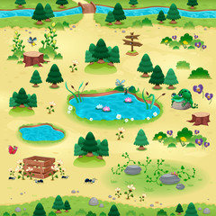 Fototapeta premium Natural tems for games and app