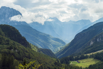 Fototapeta na wymiar Julian Alps, Slovenia, around Kranjska Gora