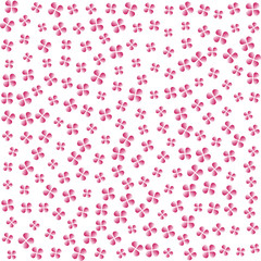 abstract red flowers. poster spring petals. white background. vector illustration