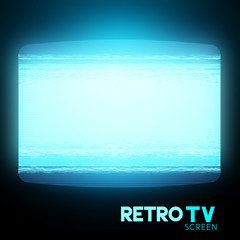 Retro Static TV Screen