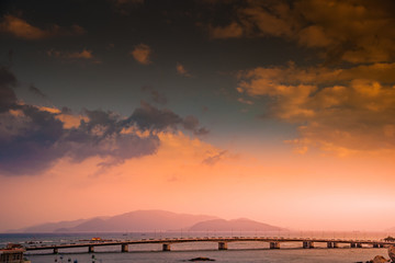 Vietnam. Nha Trang. Cham towers. View of the river Kai and the city