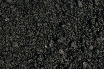 Texture of black rubble