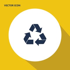 recycle arrow vector icon