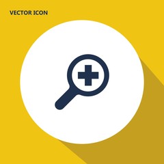 zoom in vector icon
