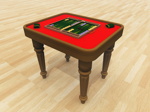 Backgammon Tisch