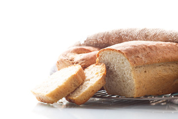 fresh homemade buckwheat bread