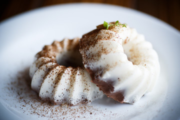 sweet milk chocolate panna cotta