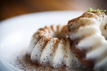 sweet milk chocolate panna cotta