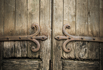 ancient wooden doors