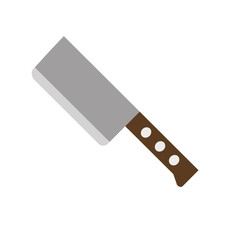 Knife flat icon. Isolated vector on white background.