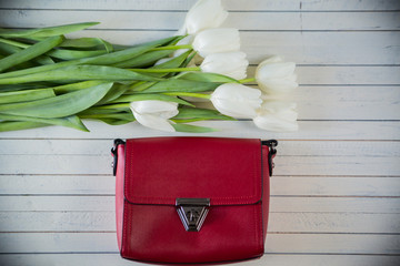 pink woman bag with flowers © frizza