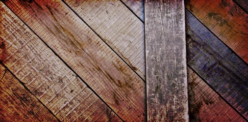 Close up of wooden window shutters