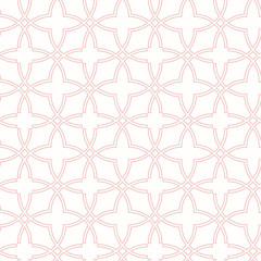 Seamless vector pink ornament in arabian style. Geometric abstract background. Pattern for wallpapers and backgrounds