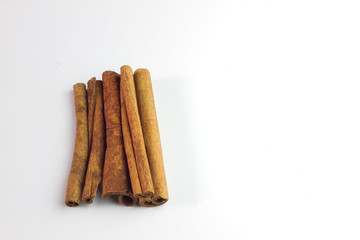 Cinnamon Sticks isolated on a white background