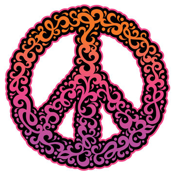Swirly Peace Symbol