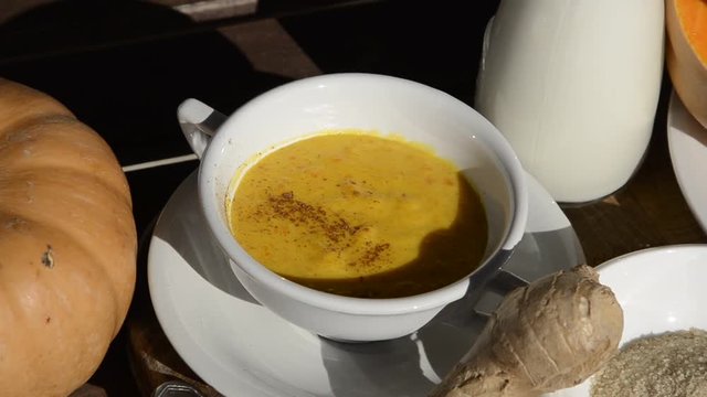 Pumpkin dessert Postre de calabaza B&iacute; ng&ocirc; m&oacute;n tr&aacute;ng miệng Deser z dyni