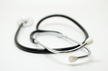 Medical stethoscope isolated