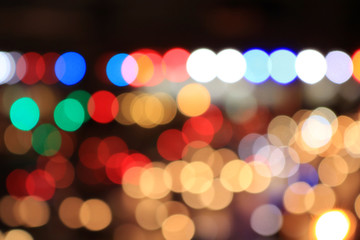 Fototapeta premium Colorful blurred bokeh of lights background