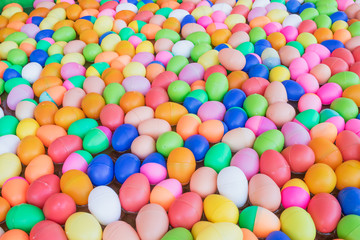 The Colorful easter eggs