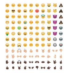Set of emoticon vector
