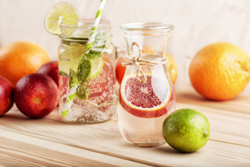 Refreshing summer detox cocktail
