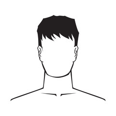 man bust icon vector
