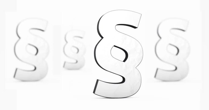 Paragraph Symbol - Konzept Anwalt, Recht, Justiz, Finanzamt