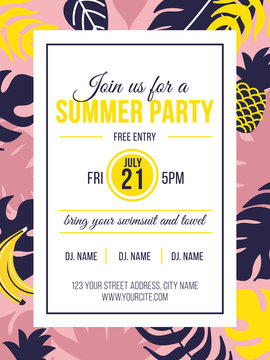 tropical invitation