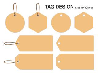 タグのイラストセット