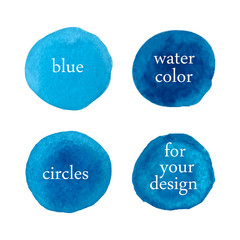 Vector watercolor stains