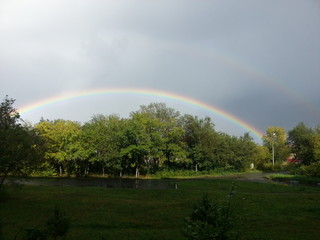 rainbow after a thunderstorm