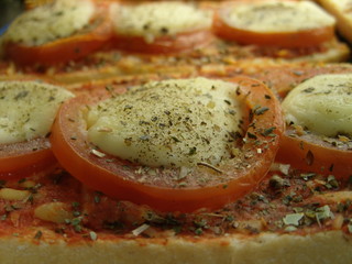 Pizzaschnitte beim Bäcker