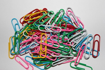 Colorful paperclips