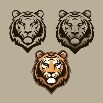 Tiger head mascot