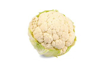 Cauliflower isolated on white