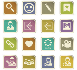 Fototapeta premium account icon set