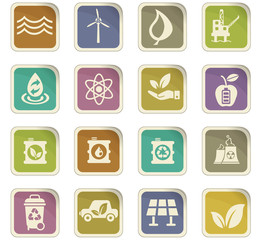 alternative energy icon set