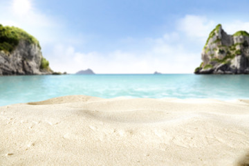 Fototapeta na wymiar summer landscape with sea and sand 