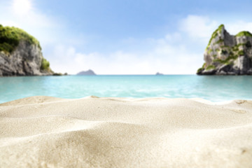 summer landscape with sea and sand 