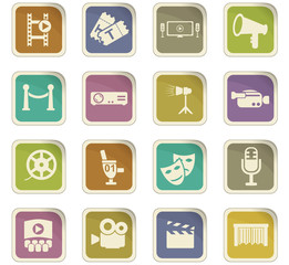 cinema icon set