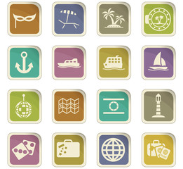 cruise icon set