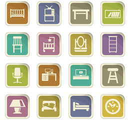 furniture icon set