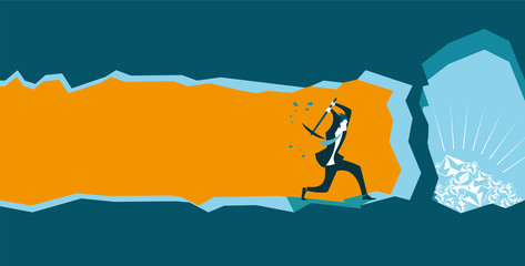 dig the earth in search of hidden treasures.