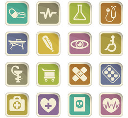 Fototapeta premium medicine icon set