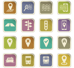 navigation icon set