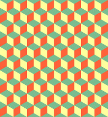 Seamless Cube Pattern. Abstract Minimalistic Wrapping Background